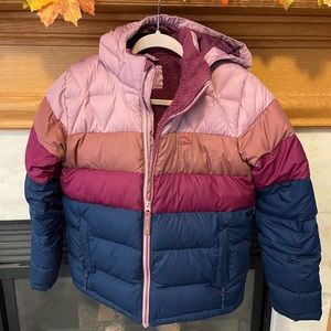 LL Bean girls size 14/16 down filled jacket.